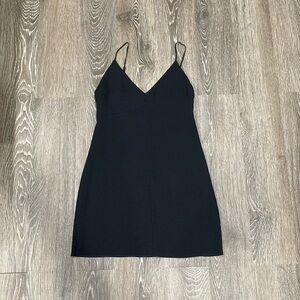 Aritzia black mini shift dress